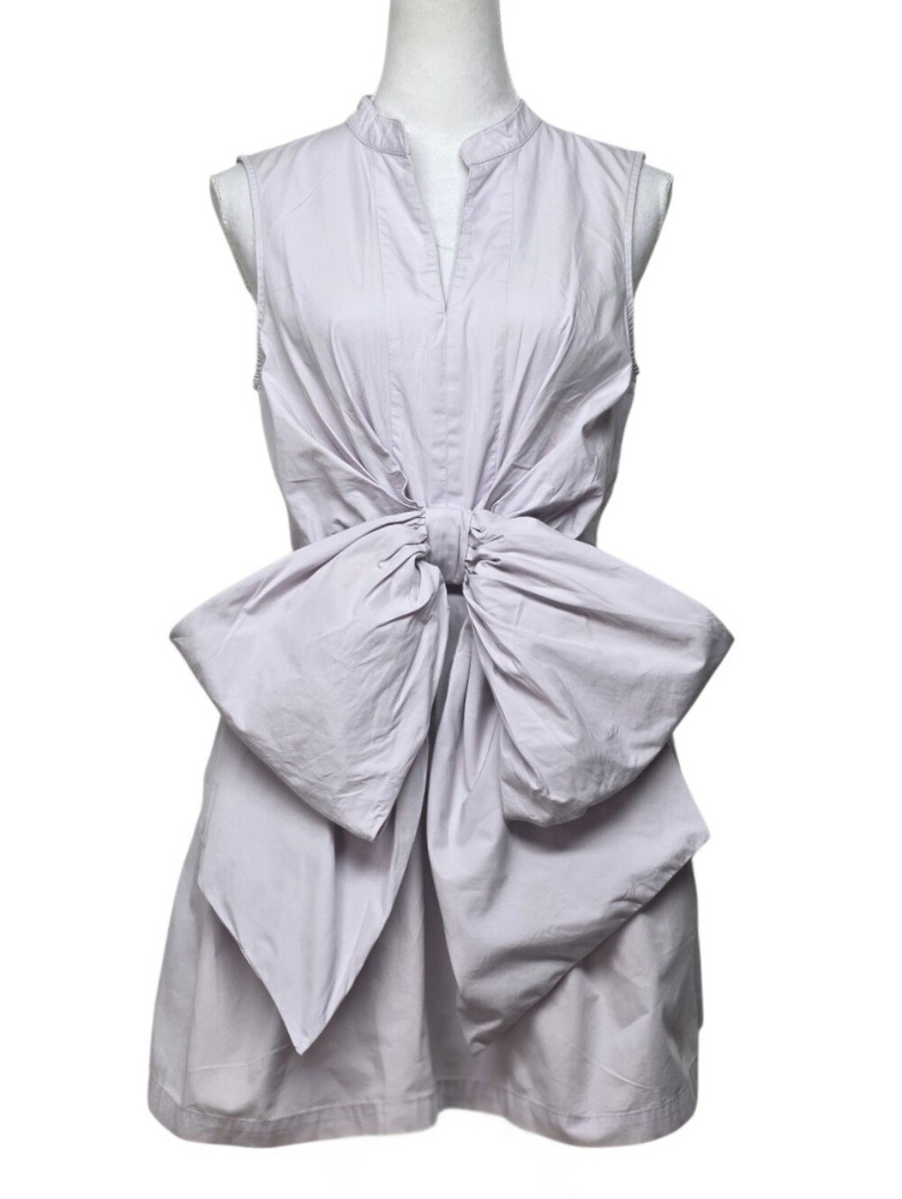 Anthropoligie x Porridge Lavander Sleeveless Mini Dress wStatement Front Bow